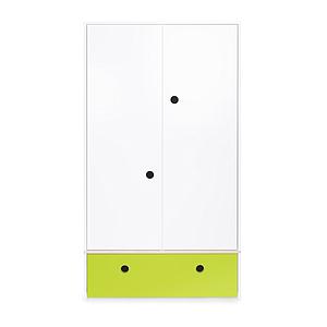 Kleiderschrank 2-türig COLORFLEX Schublade lime 