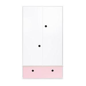 Kleiderschrank 2-türig COLORFLEX Schublade sweet pink 