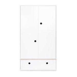 Kleiderschrank 2-türig COLORFLEX Schublade white 