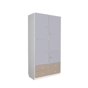 Kleiderschrank 93x184cm DESTYLE de Breuyn weiß grau hellgrau