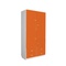 Kleiderschrank 93x184cm DESTYLE de Breuyn weiß orange