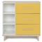 Kommode 3 Schubladen 3 Nischen NADO Retro Esche sunshine yellow 