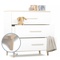 Kommode 3 Schubladen NADO Retro Esche white