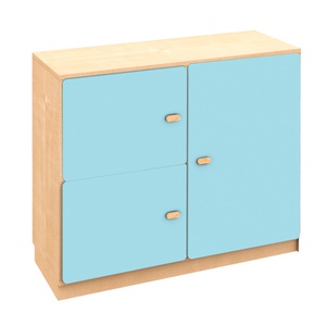 Kommode 3 Türen 93x78cm DESTYLE de Breuyn naturblauer Kristall