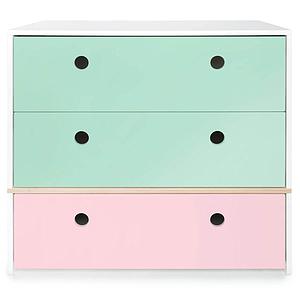 Kommode COLORFLEX Schubladen Farben mint-mint-sweet pink
