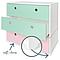Kommode COLORFLEX Schubladen Farben mint-mint-sweet pink