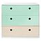 Kommode COLORFLEX Schubladen Farben mint-mint-white wash