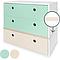 Kommode COLORFLEX Schubladen Farben mint-mint-white wash