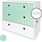 Kommode COLORFLEX Schubladen Farben mint-mint-white