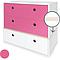 Kommode COLORFLEX Schubladen Farben pink-pink-white