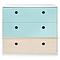 Kommode COLORFLEX Schubladen Farben sky blue-white wash