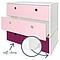 Kommode COLORFLEX Schubladen Farben sweet pink-sweet pink-plum