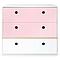 Kommode COLORFLEX Schubladen Farben sweet pink-sweet pink-white