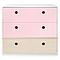 Kommode COLORFLEX Schubladen Farben sweet pink-white wash