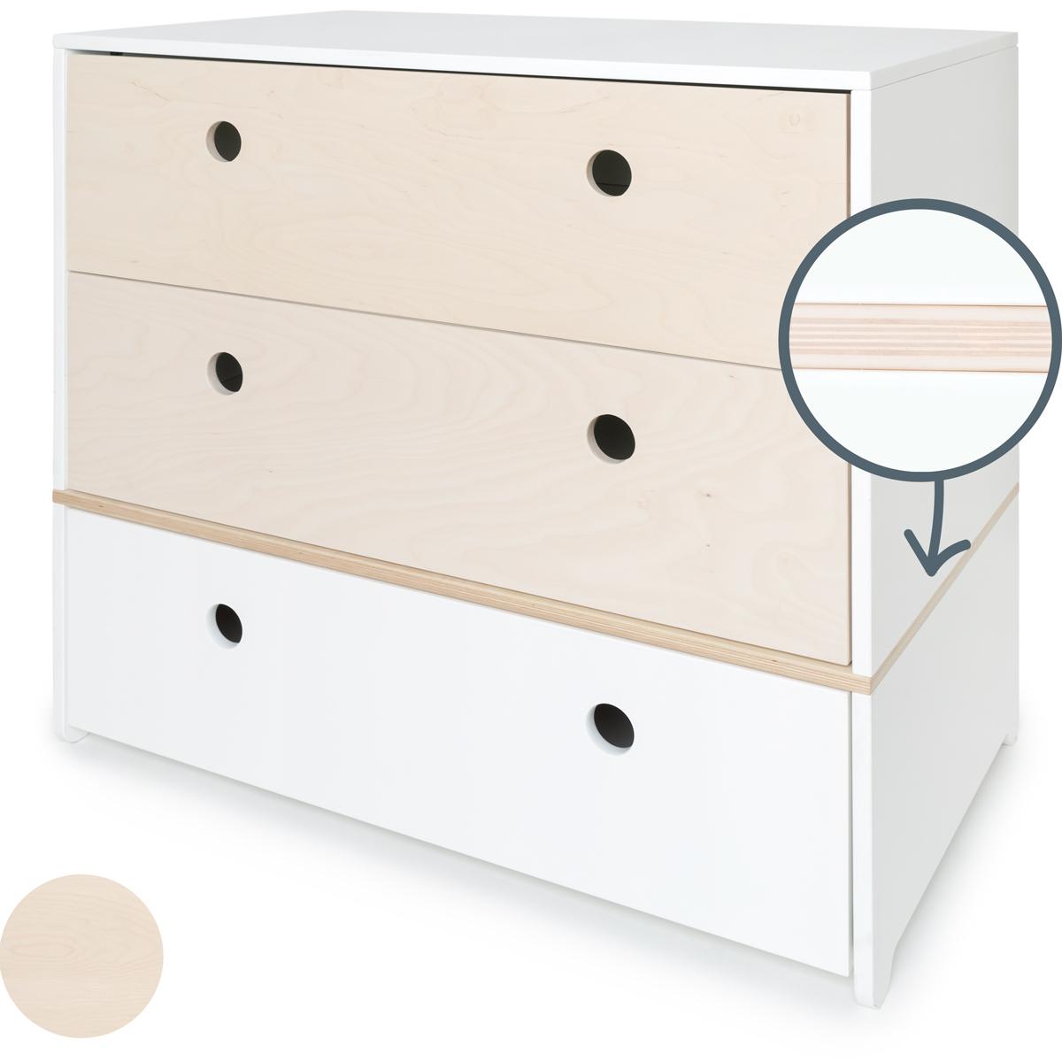 Kommode COLORFLEX Schubladen Farben white wash-white wash-white