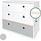 Kommode COLORFLEX Schubladen Farben white-white-pearl grey