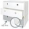 Kommode COLORFLEX Schubladen Farben white-white-pearl grey