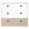 Kommode COLORFLEX Schubladen Farben white-white-warm grey