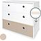 Kommode COLORFLEX Schubladen Farben white-white-warm grey
