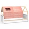 Lit au sol cabane Montessori barrière simple KASVA textiles Bobble pink