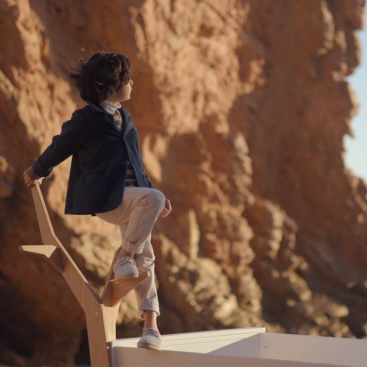 Lit mi-hauteur arbre KASVA hêtre laqué blanc-chêne huilé