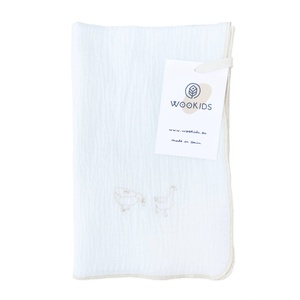 Mulltuch DUCKS bestickt beige 70x70cm