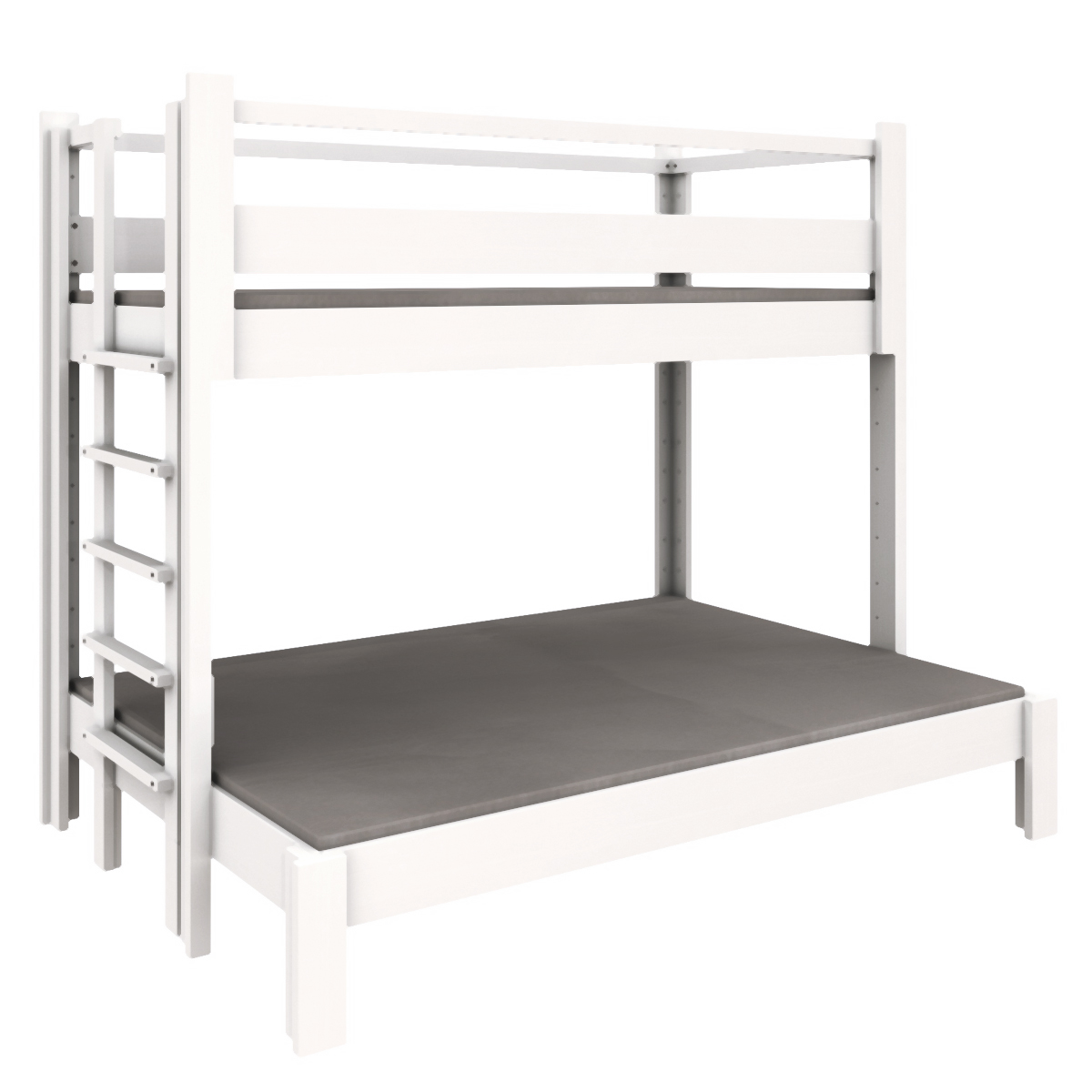 NEW Etagenbett Twin-over-full 90-140x200cm DESTYLE de Breuyn weiß lackiert