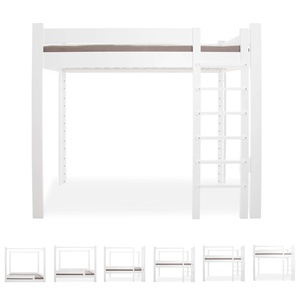 NEW Mitwachsendes Bett 90x200cm 7 in 1 Leiter Längsseite DESTYLE de Breuyn weiß lackiert