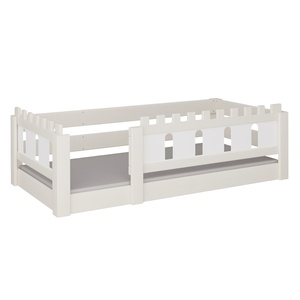 Niedriges Bett Burg DELUXE de Breuyn geweißt