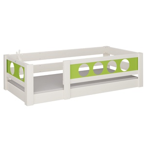 Niedriges Bett Pirat DELUXE de Breuyn geweißt-grün