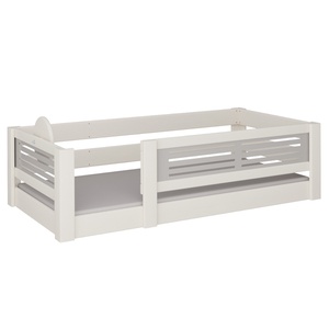 Niedriges Bett Tatü DELUXE de Breuyn geweißt-grau