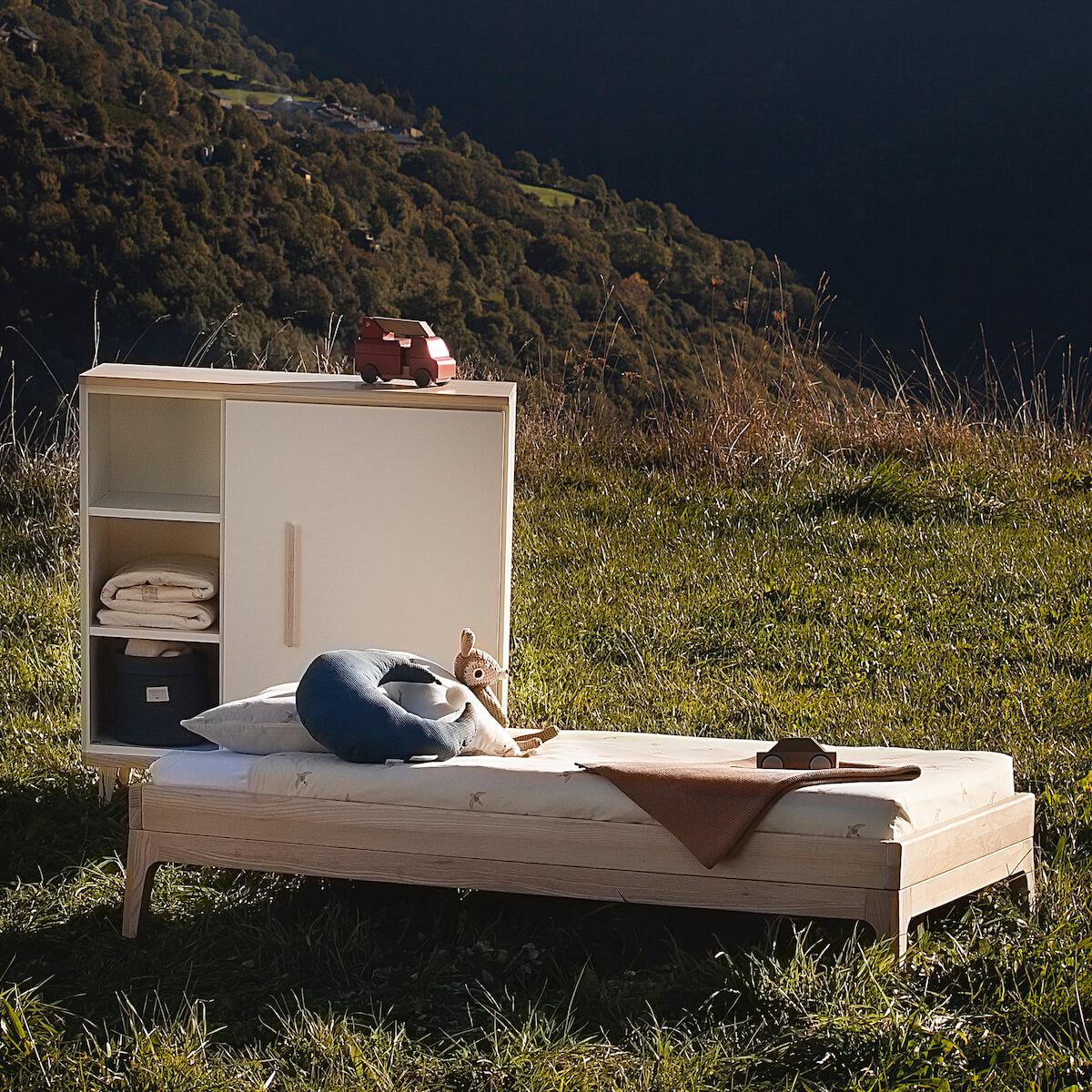 Paket - Juniorbett-Umrahmung niedrig KERA Esche