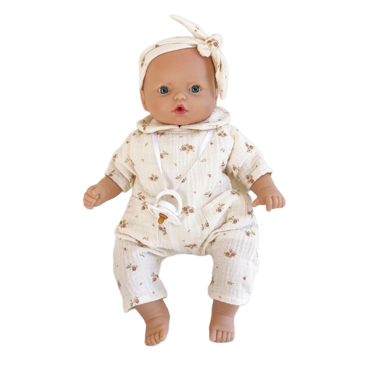 Puppe 36cm MARIA Bobble flowers pink