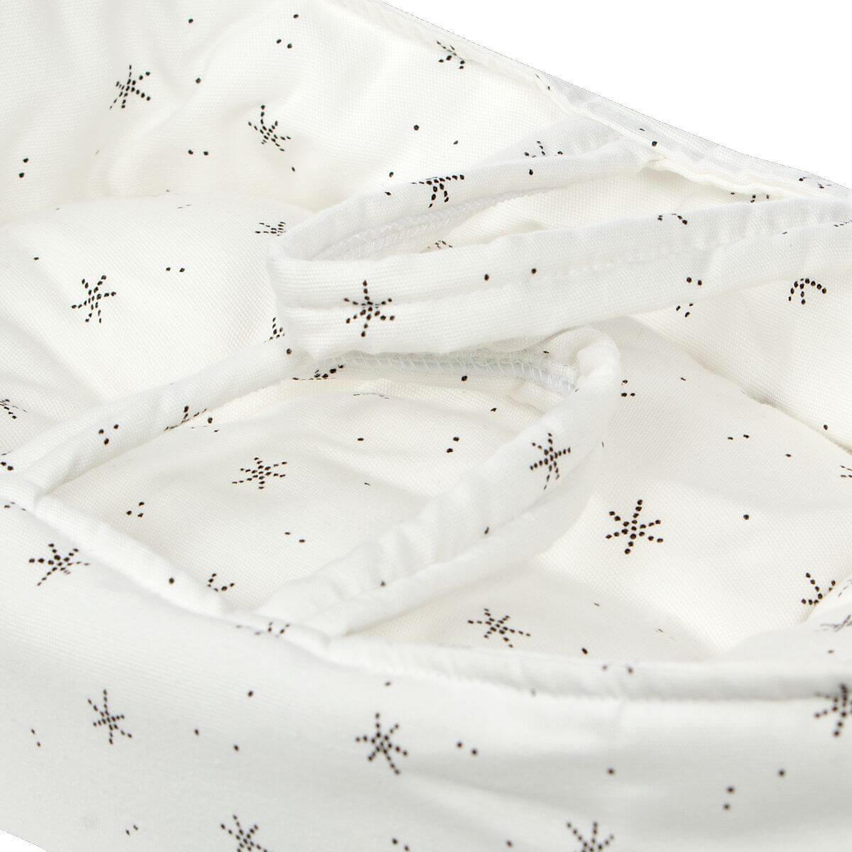 Puppen-tragetasche STARS weiß 36cm