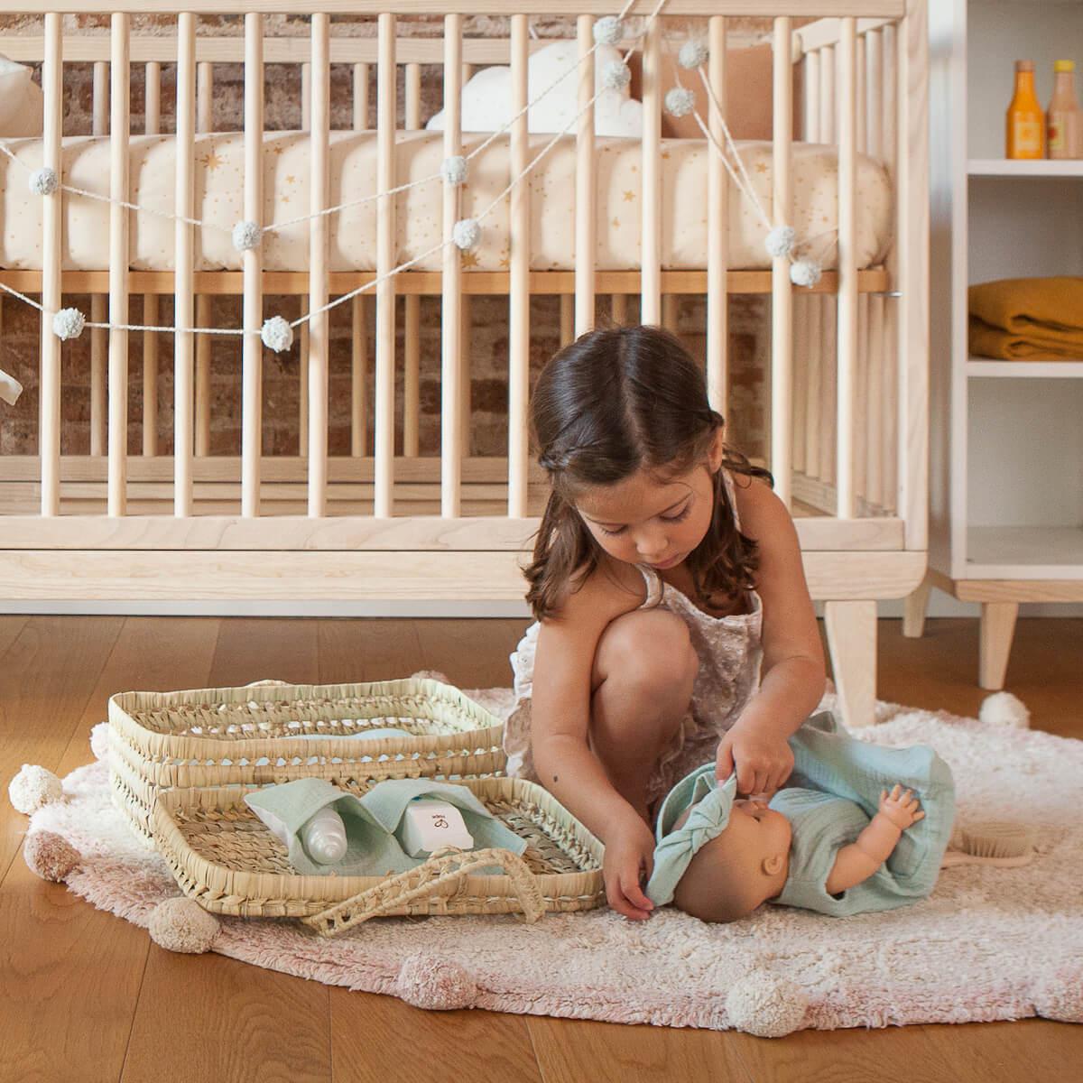 Puppenschlafsack BOBBLE grün