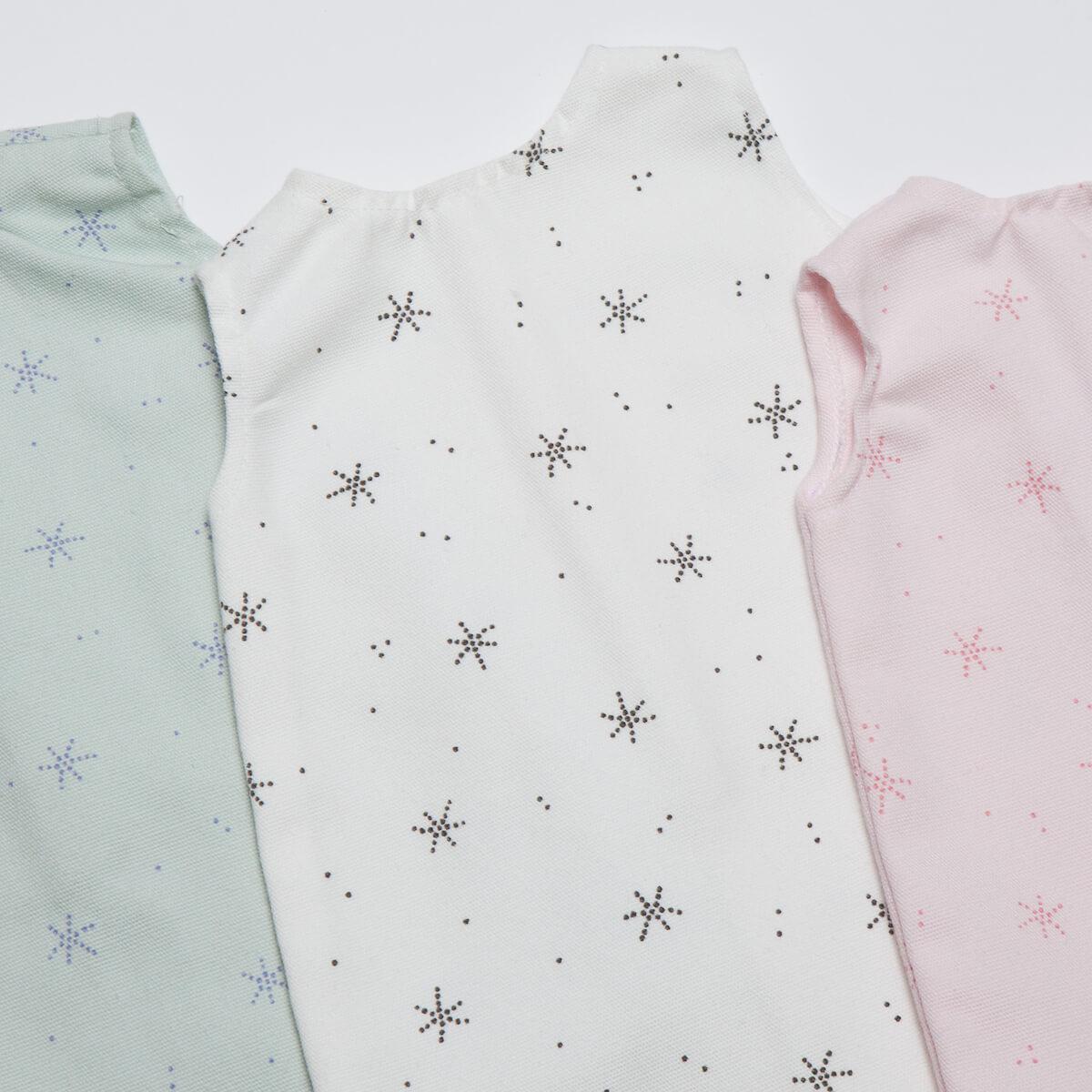 Puppenschlafsack STARS grün