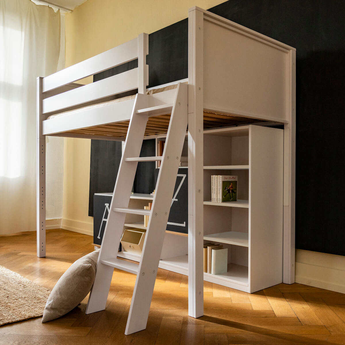 Regal groß KASVA Mdf weiß-lackiert