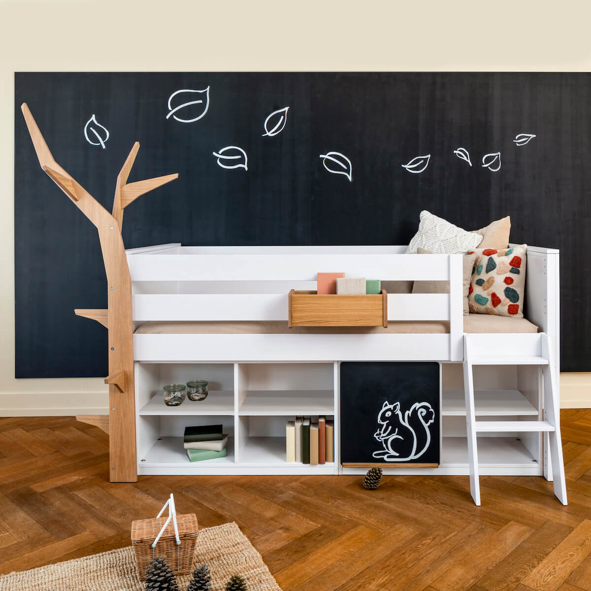 Regal klein KASVA Mdf weiß-lackiert