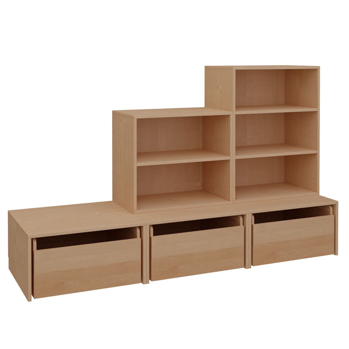 Regalkombination 7 DELUXE de Breuyn natur geölt