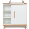 Wickelkommode 1 Tür 3 Nischen NADO Retro Buche white