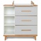 Wickelkommode 3 Schubladen 3 Nischen NADO Retro Buche manhattan grey