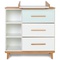 Wickelkommode 3 Schubladen 3 Nischen NADO Retro Buche mint-white